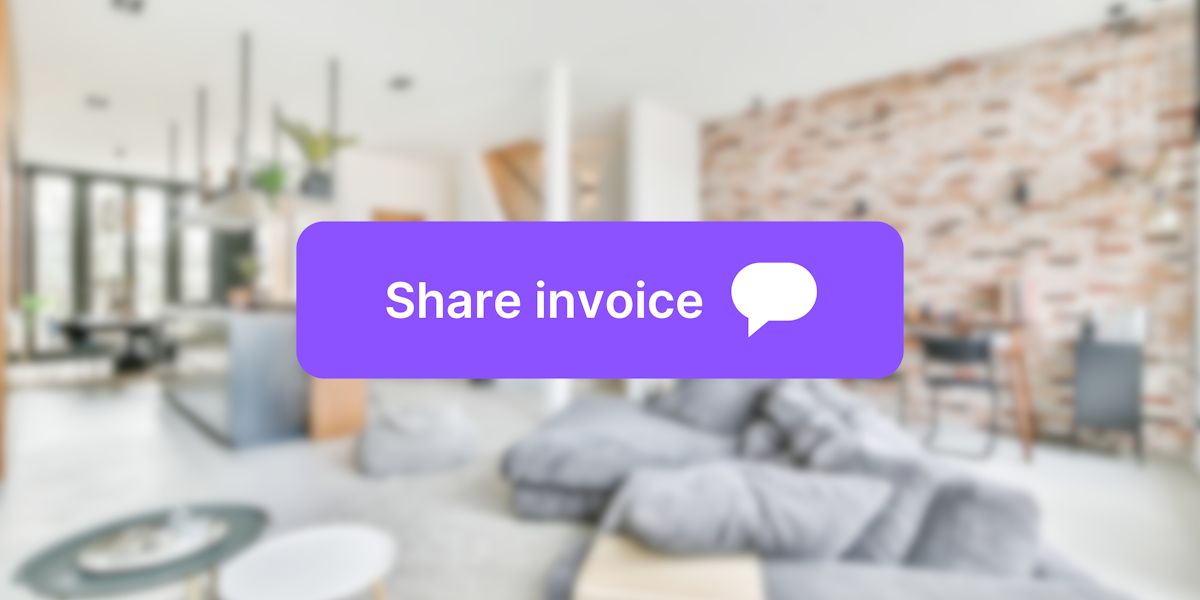 Invoice sharing prompt